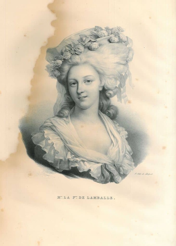 Portrait of Marie Therese Louise of Savoy, Princess of Lamballe