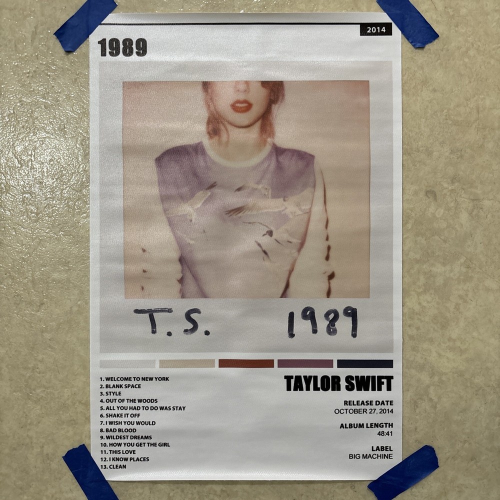 Taylor Swift - 1989 Album ✅ Music Wall Art Canvas Poster Print Decor 12x18 inch