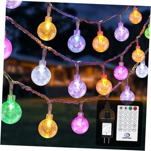 68FT LED Outdoor String Lights with Remote & Voice Control for Patio