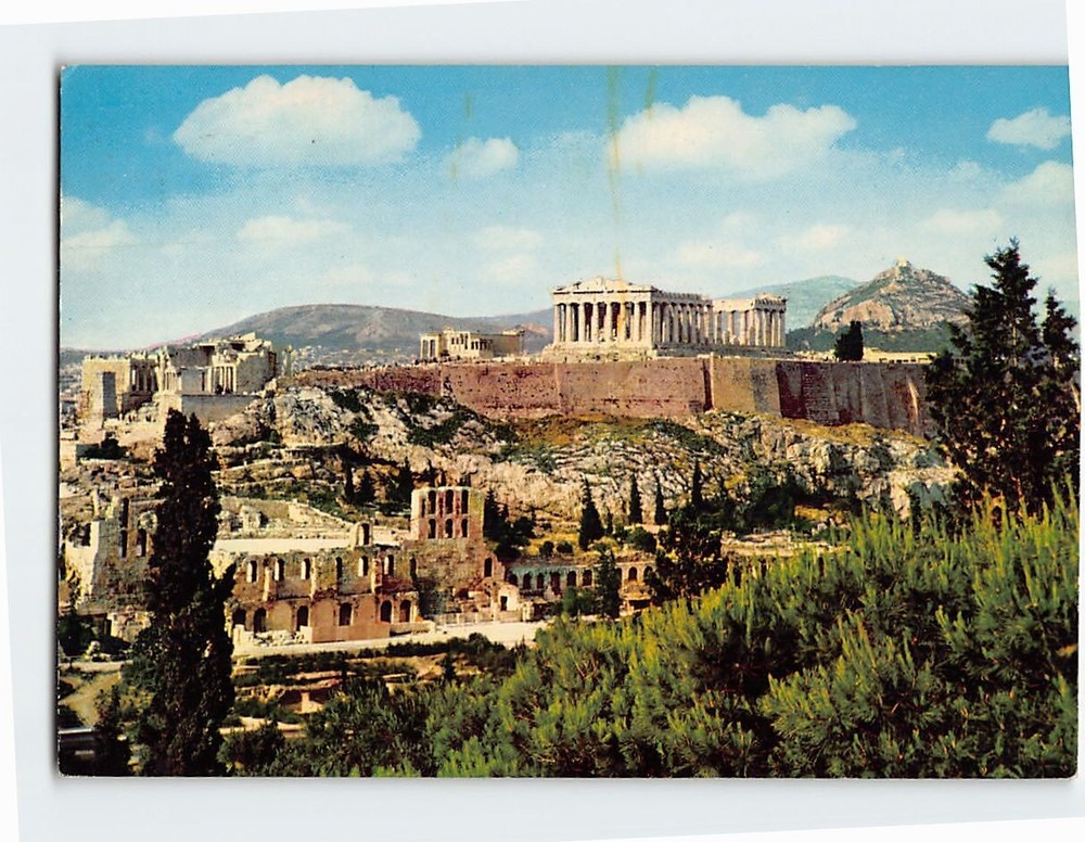 Postcard View of the Acropolis Athens Greece