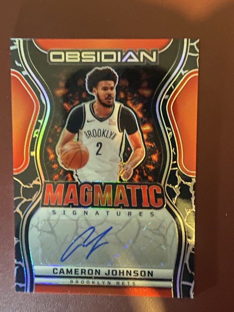 2024-25 Panini Obsidian Cameron Johnson Magmatic Signatures Auto #/149 Nets