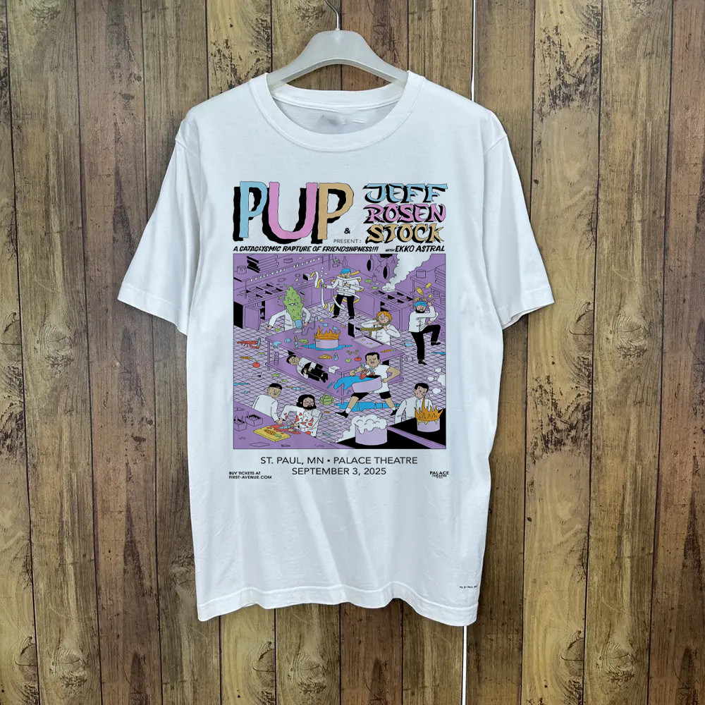 Pup Band Tour 2025 Colleciton Gift For Fan All Size S to 5XL T-shirt