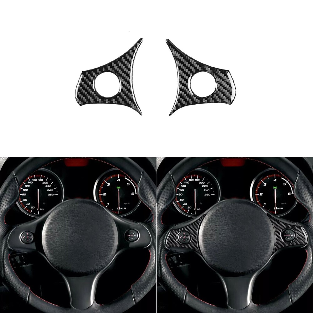 Carbon Fiber Steering Wheel Button Cover For Alfa Romeo 159 Brera Spider 2004-11