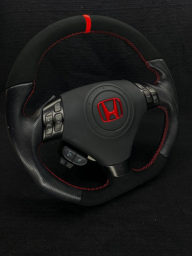 HONDA ACCORD CL7 CL9 ACURA TSX 2004-2008 BOTTOM FLAT & TOP ROUND STEERING WHEEL
