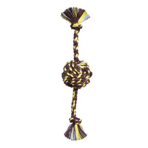 Mammoth Pet Products Monkey Fist Ball Dog toy w/Rope En