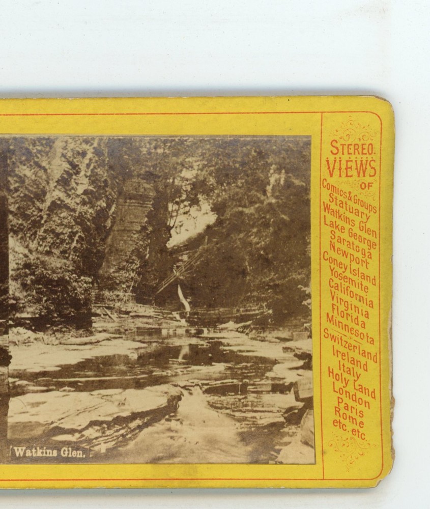 General View Watkins Glen New York NY  Stereoview