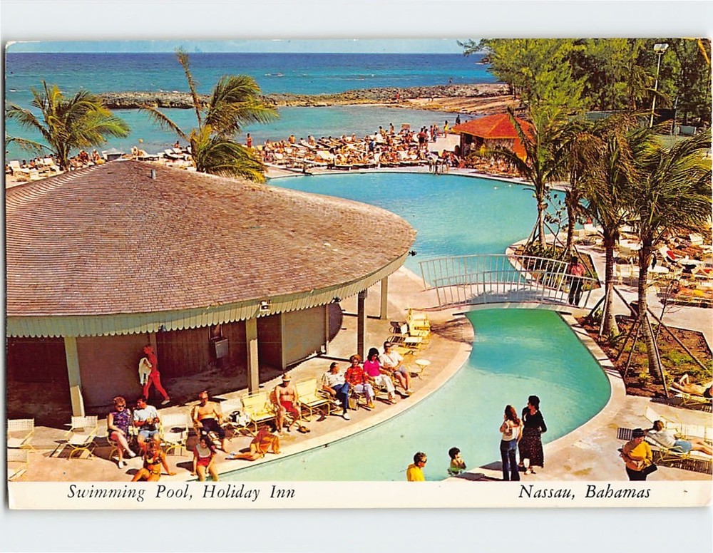 Postcard Pool View Holiday Inn Nassau Bahamas
