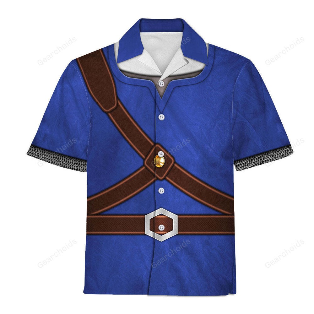 Knights of Skyloft Blue Hawaiian Aloha Shirt ZDHS50