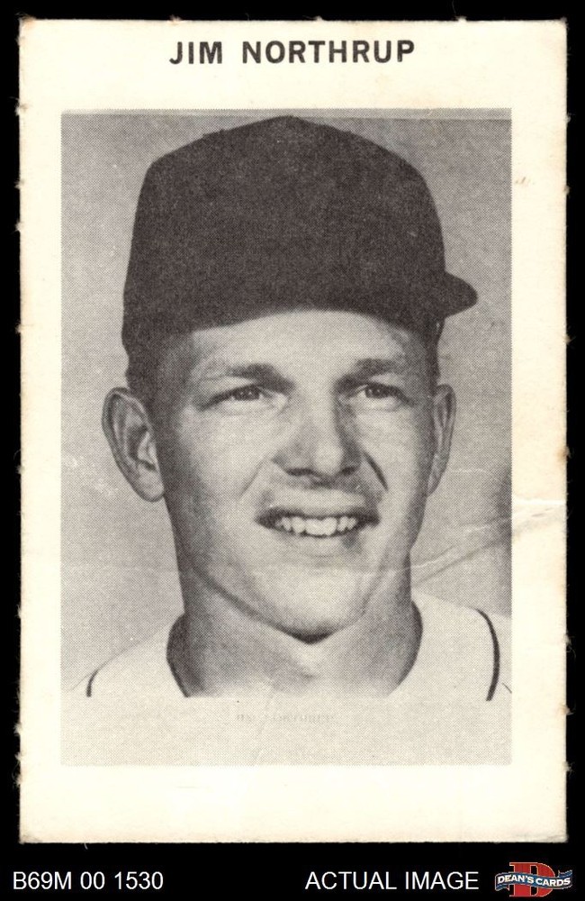 1969 Milton Bradley Jim Northrup Tigers 2 - GOOD
