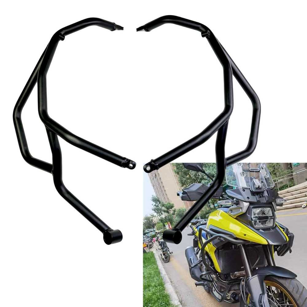 Motorcycle Engine Guard Crash Bar Protector For Suzuki DL1050XT 21-24 23 Black