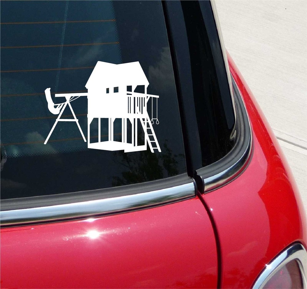 Jungle Gym Play Hut Decorative Sticker for Outdoor Car and Wall Decor
