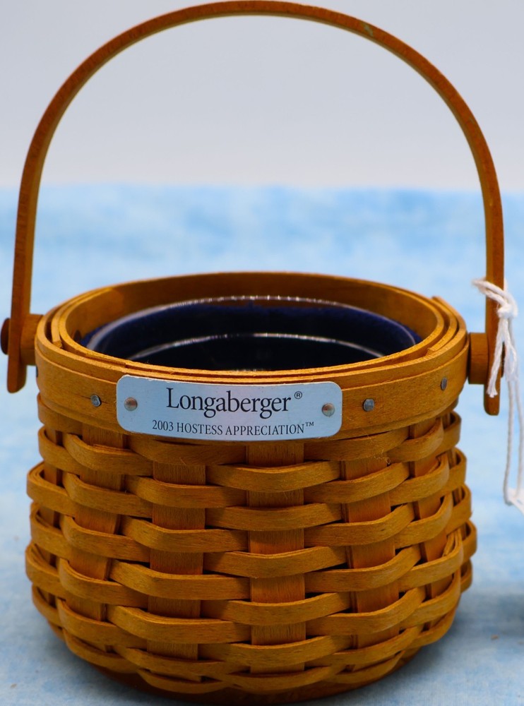 Longaberger 2003 Hostess Appreciation Basket Liner Protector Small Round