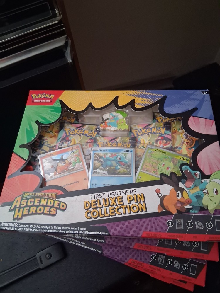 Ascended Heroes First Partners Deluxe Pin Collection 4 total