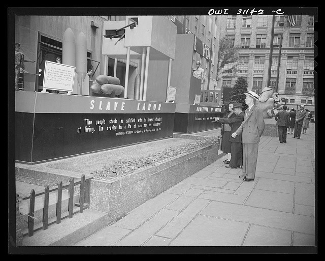 Photo:New York NY Rockefeller Center OWI Nature of the Enemy Exhibit 1943