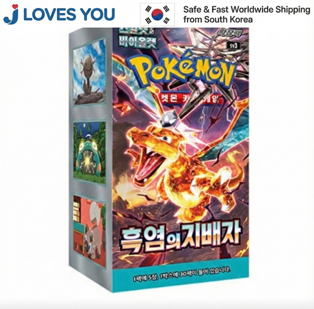 Pokemon Card Scarlet&Violet Ruler of the Black Flame Booster Box SV3 Korean-Ver