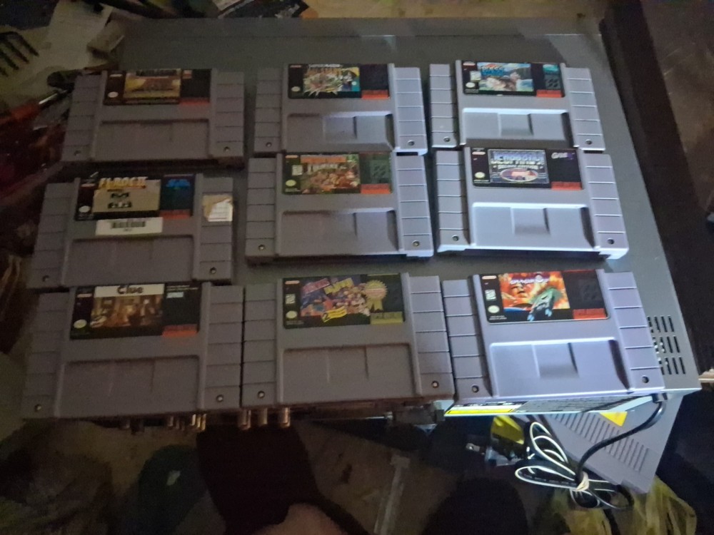Super Nintendo Snes 9X Game Lot All Stars, Donkey Kong, Tetris Etc