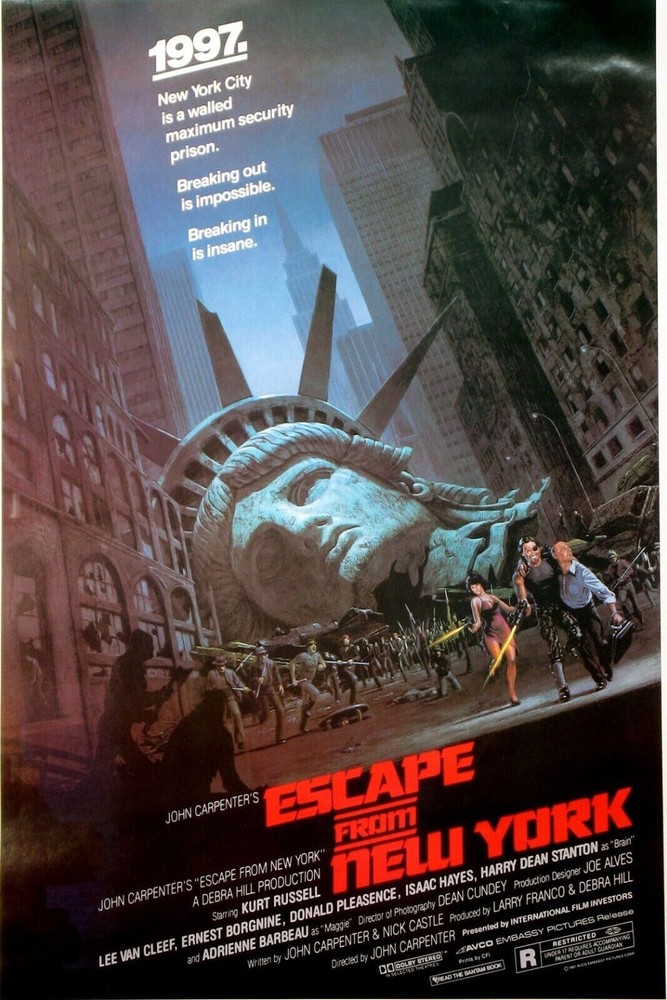 Escape from New York 1981 | POSTER 24 X 36 Inches