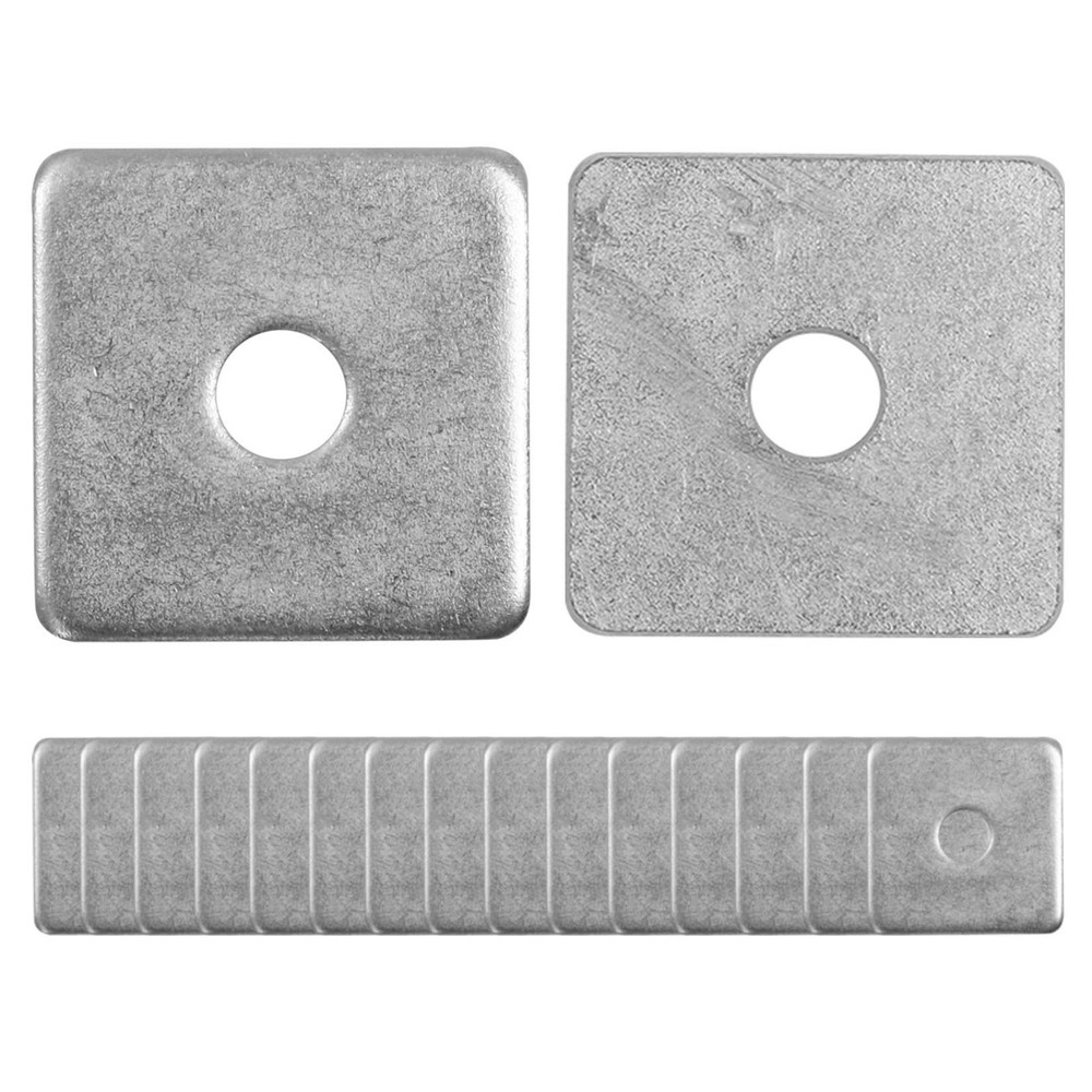 50-Pack Heavy Duty 304 Stainless Steel Square Washer Plates for Durable Hardware Fastening