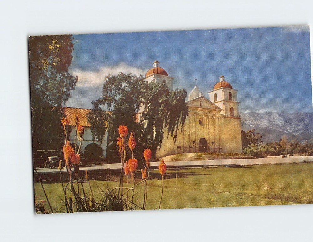 Postcard Mission Santa Barbara California USA