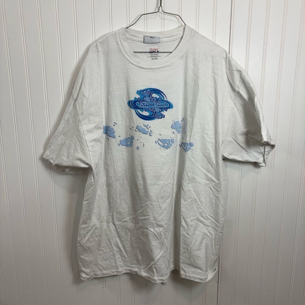 Disney parks blizzard beach cotton White Tee with Blue Graphic 2xl