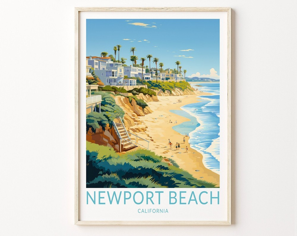 Newport Beach California Travel Print Newport Beach Poster Print Newport Beach