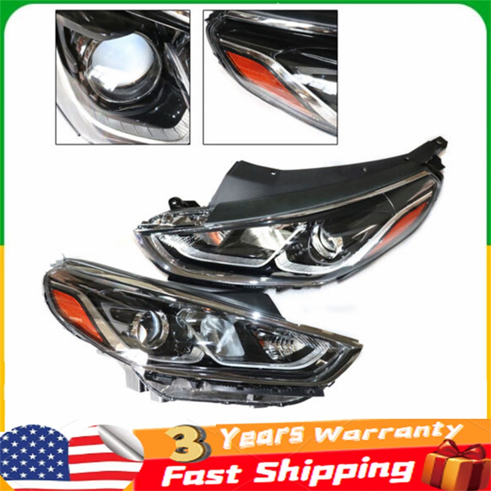 For 2018 2019 Hyundai Sonata Halogen Headlight Assembly Left Right 1 Pair