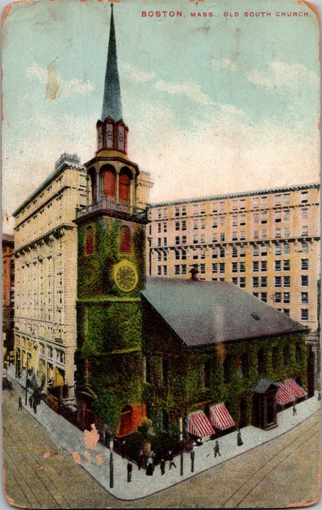 Old South Church Boston Massachusetts MA Postcard