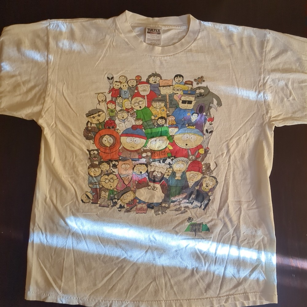 Vintage 90s South Park Promo T-Shirt Large Comedy Central Graphic Tee Rare