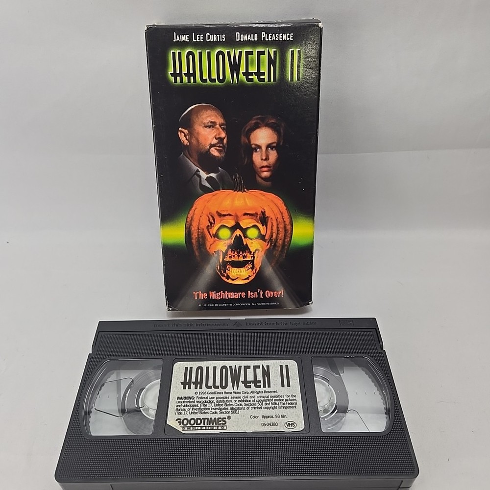 Halloween II 1981 VHS - GoodTimes Home Video 1996 Rerelease - John Carpenter
