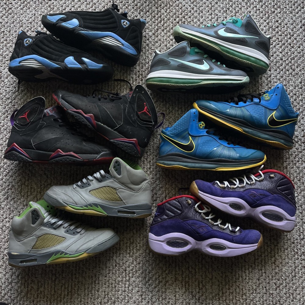 6 Pairs of Shoes Bulk Wholesale Jordan Lebron LOT RESTORATION Bundle Project