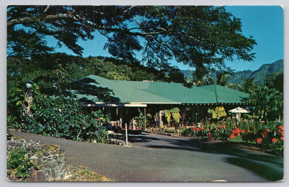 Waioli Tea Room Manoa Valley Honolulu Hawaii Kii Christian's Postcard