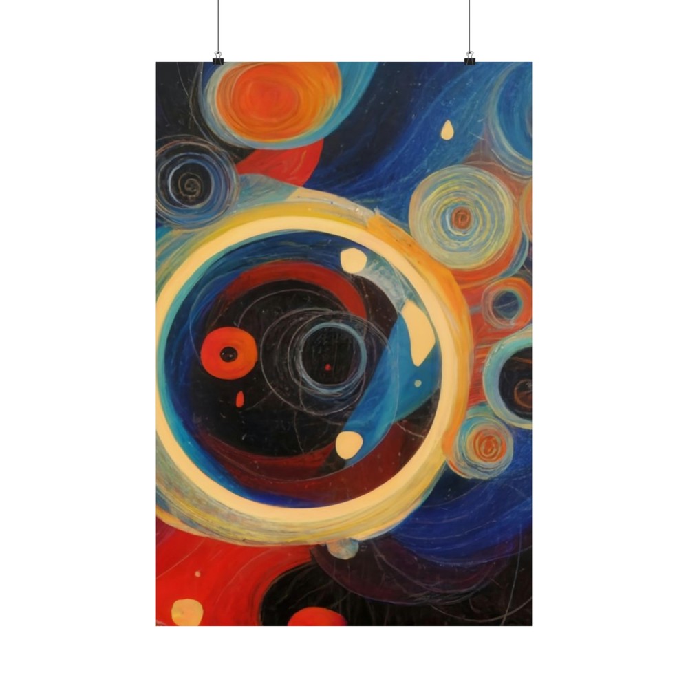 Abstract Universe Matte Vertical Wall Art Prints for Modern Decor-image
