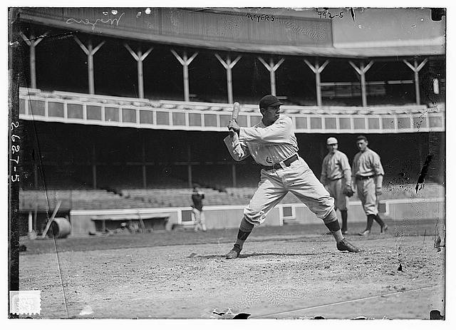 Photo:Chief Meyers New York Giants Baseball 1910 Batting Pose Polo Grounds