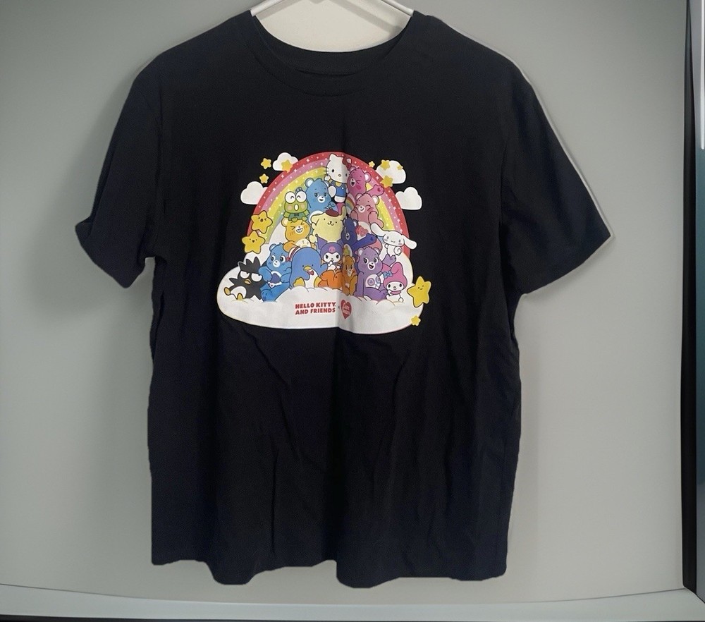 New Hello Kitty And Friends X Care Bears Women’s Graphic T-shirt Size XL