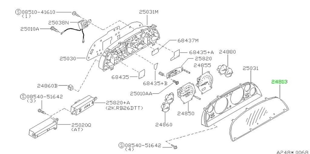 Cover, Front Meter For: Nissan Skyline R32 GTR BNR32 89-94
