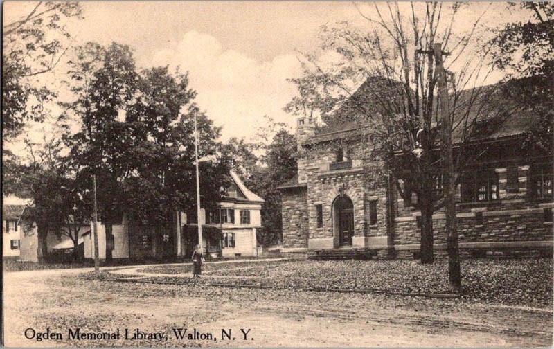 Walton New York NY : LIBRARY SCENE m/14 AV4647
