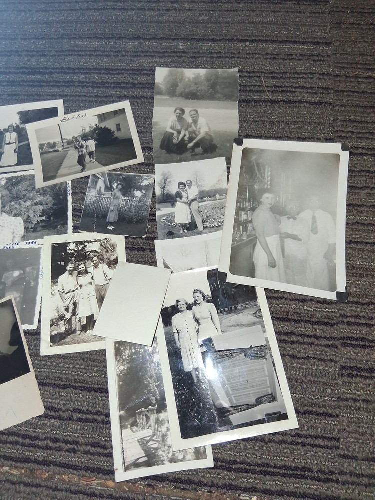 Vintage B&W Snapshot Photograph Collection Lot of 7 Beautiful Young Women