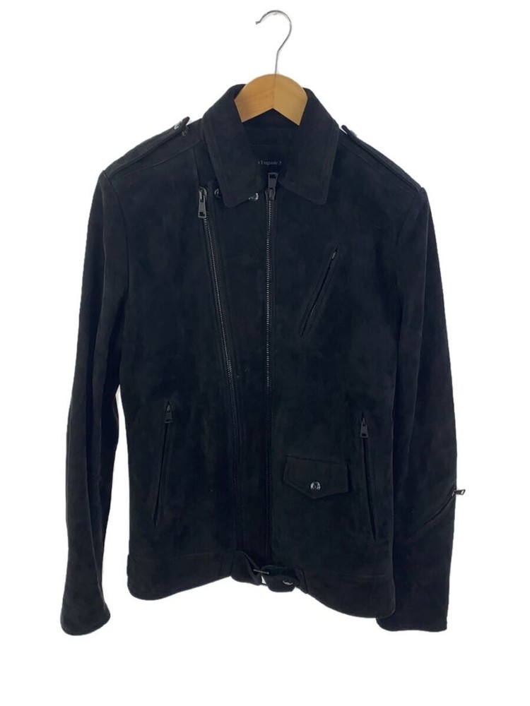 1Piu1Uguale3 Sheepskin Leather Jacket Blouson in Black - MRB328 173