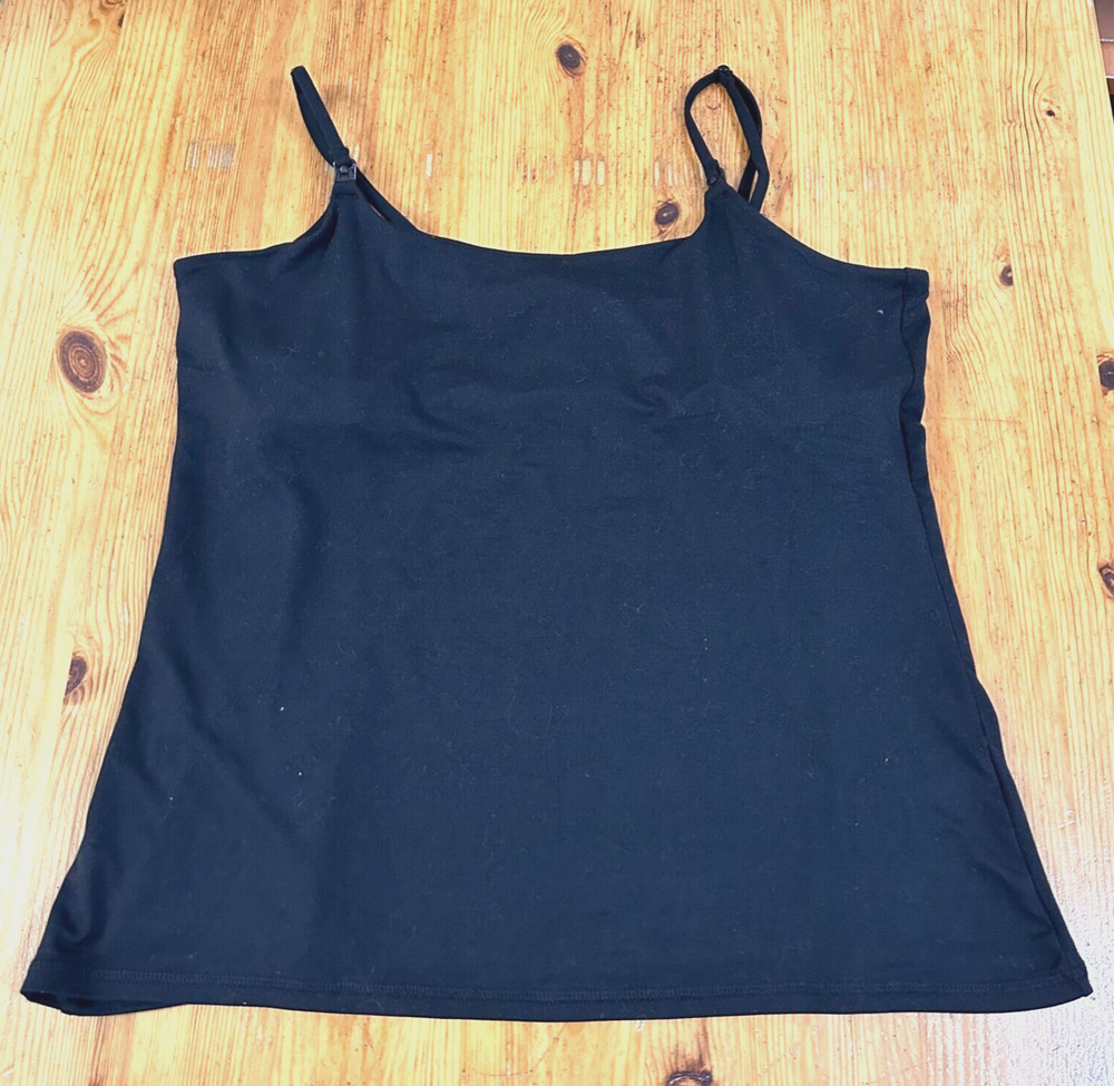 H&M Women Mama Nursing Cami Tank Top Black size Large
