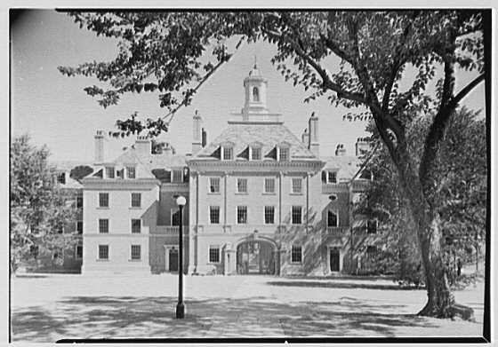 Silliman College, Yale University, New Haven, Connecticut. Tower, from