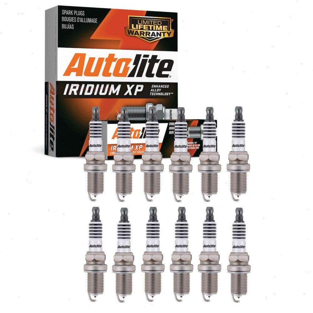 12 pc Autolite Iridium XP Spark Plugs for 2003-2012 Bentley Continental 6.0L tr