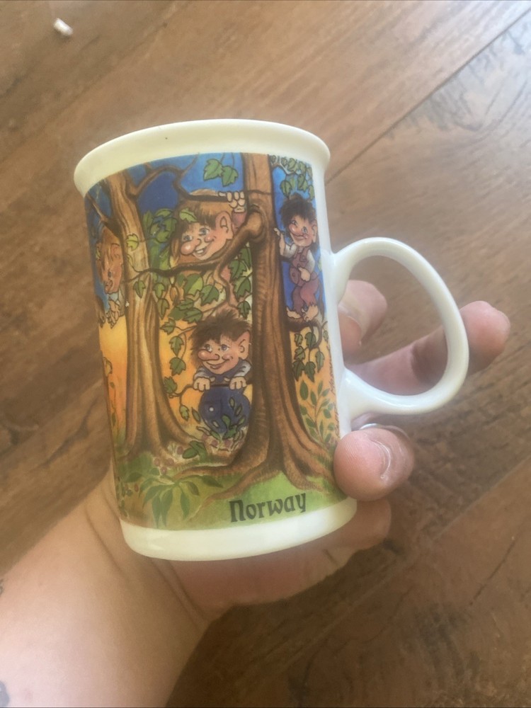 NORWAY Trolls and moose Of Norway Coffee Tea Mug Cup Verdal Nord Subenir
