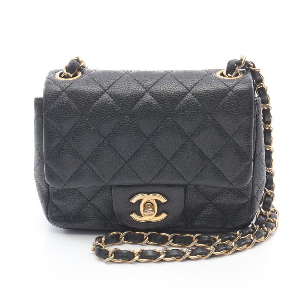 Chanel Mini Matelasse  Shoulder Bag Grained Calfskin 179215