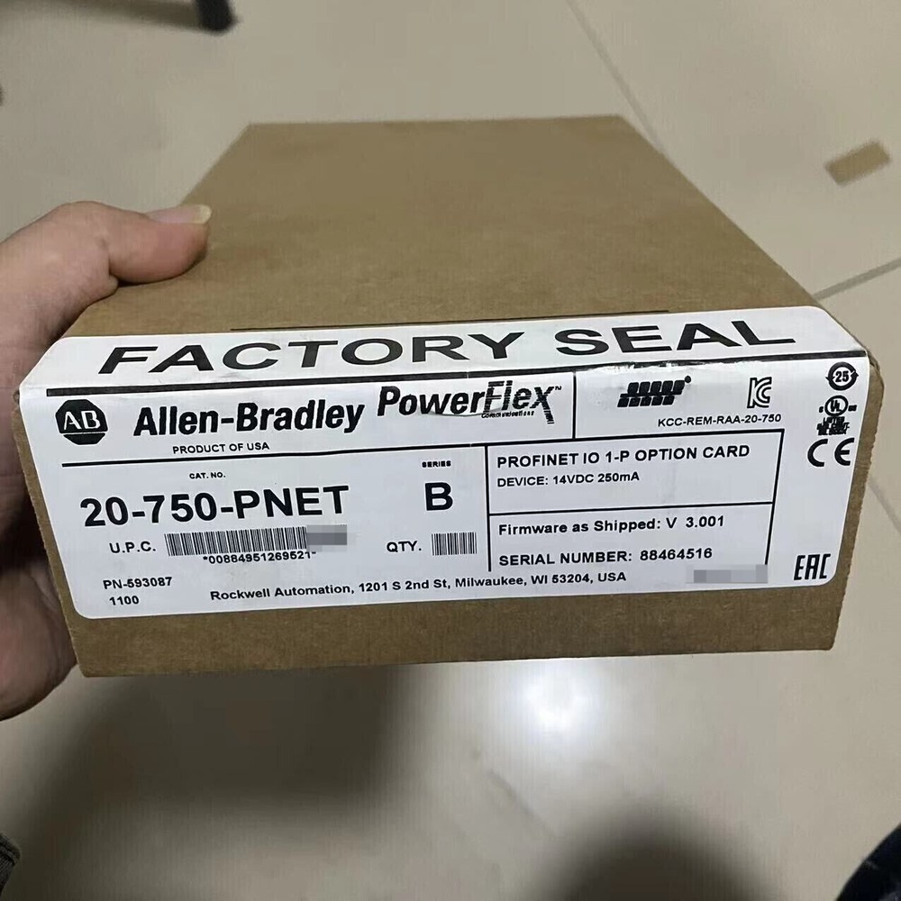 AB 20-750-PNET PowerFlex 750 PROFINET IO Kit 20750PNET Fast Shipping 1PCS