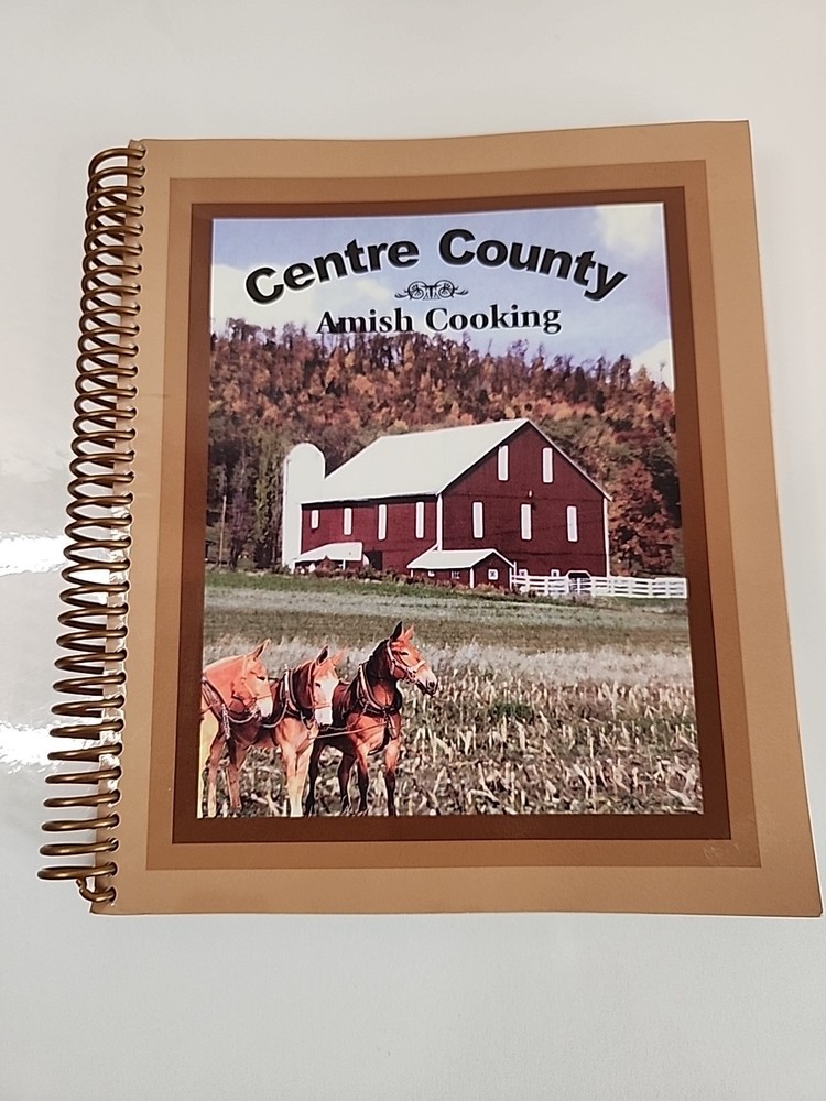 Centre County Amish Cooking Cookbook Leroy Barbara Zook 750 Recipes Spiral PA PA