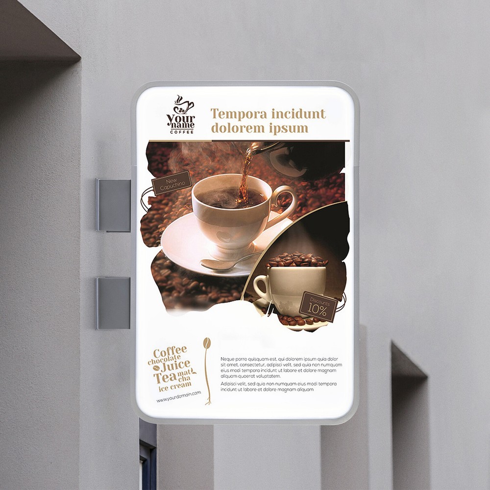 Double-Sided LED Rectangle Light Box for Advertising and Signage