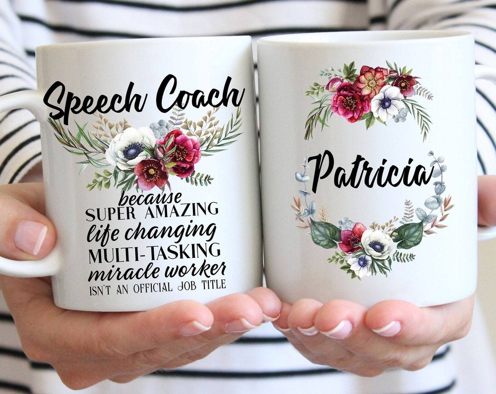 Personalized Speech Coach Gift For Women L Teacher Office Gifts L Thank You