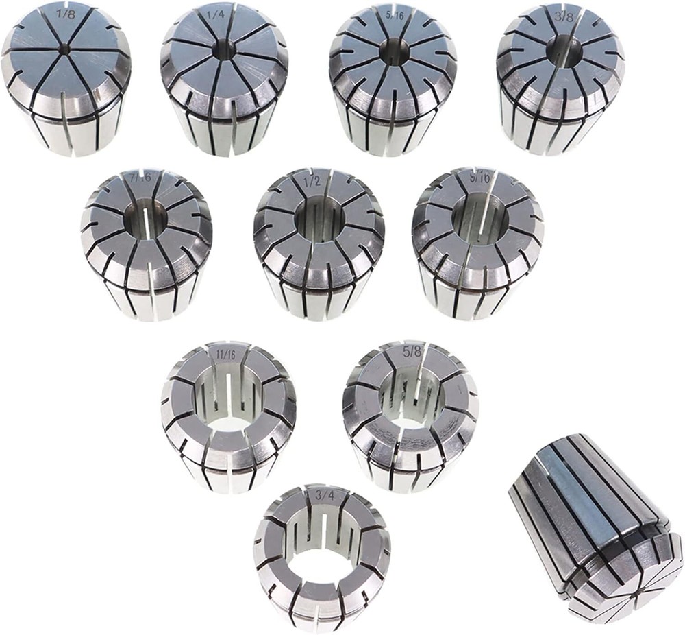 Findmall ER32 R8 Collet Chuck Holder with 11Pcs ER32 Collet Set and Wrench for