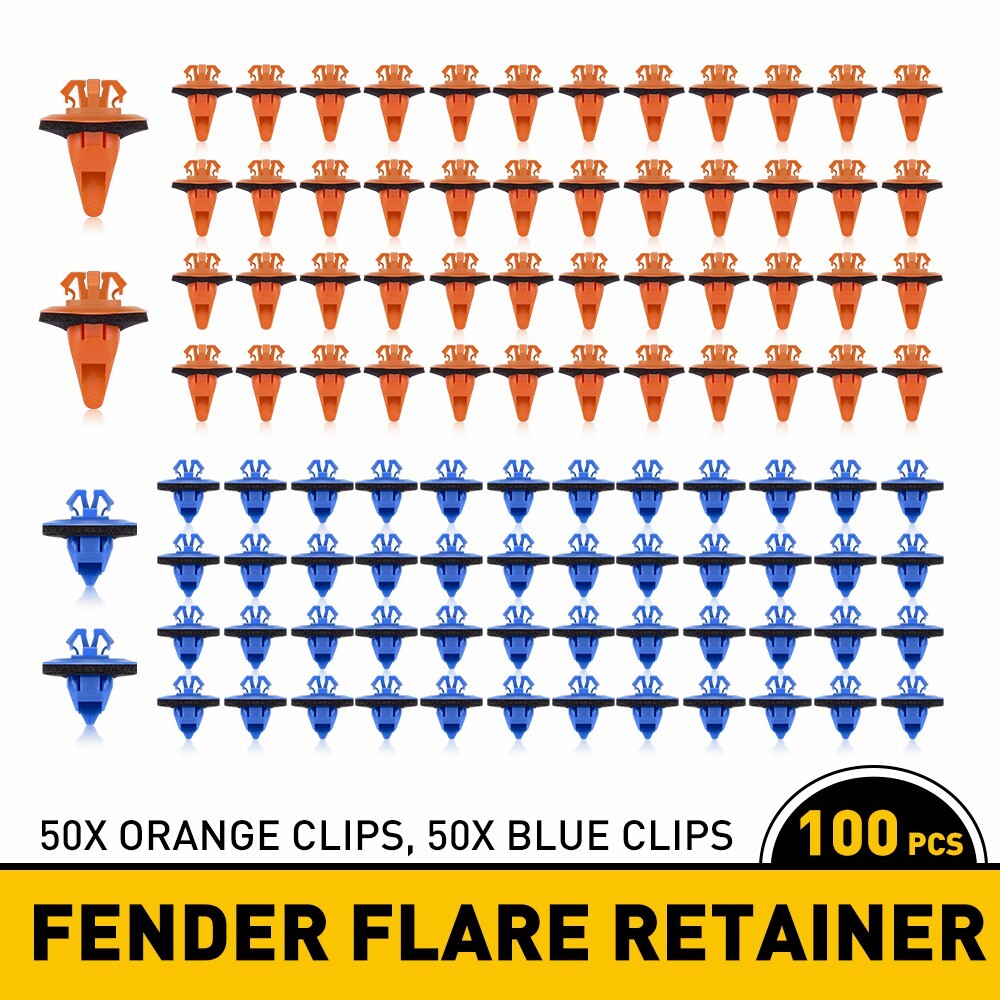 100x Fender Flare Retainer Clips For Toyota Tacoma 05-16 75397-35010 75495-35010