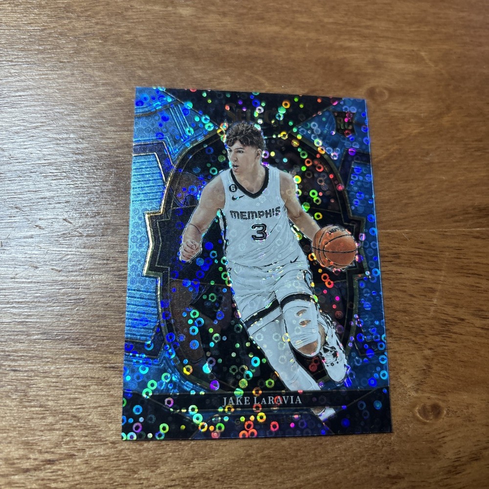 2022-23 Panini Select #94 Jake LaRavia Light Blue Disco Prizms #/99 RC
